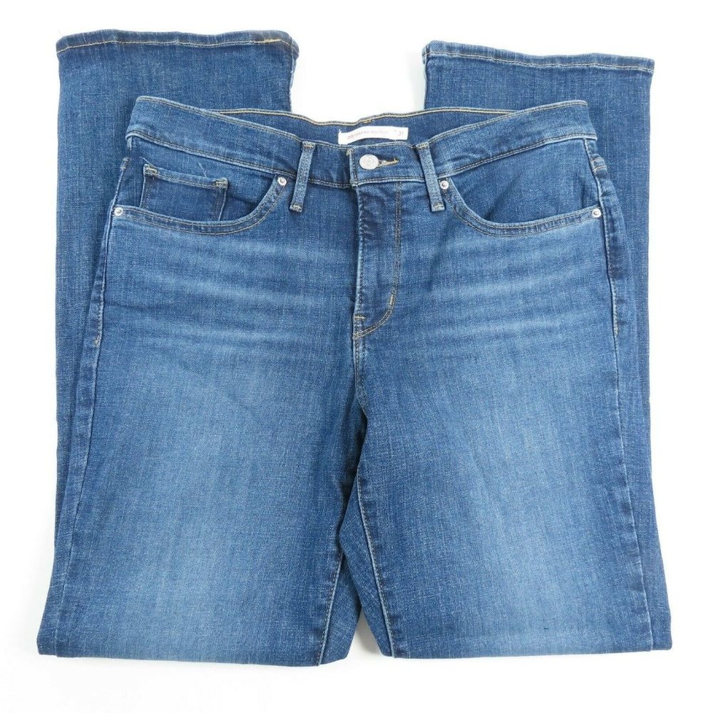 Levis 315 Womens Jeans Size 31 Mid Rise Blue Denim Shaping Bootcut